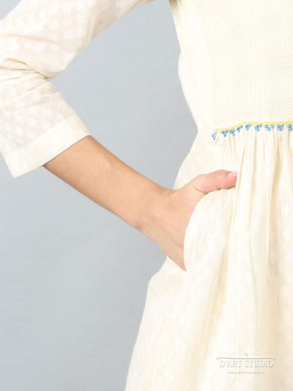 Hand Embroidered Cotton Dress DARTSTUDIO2134