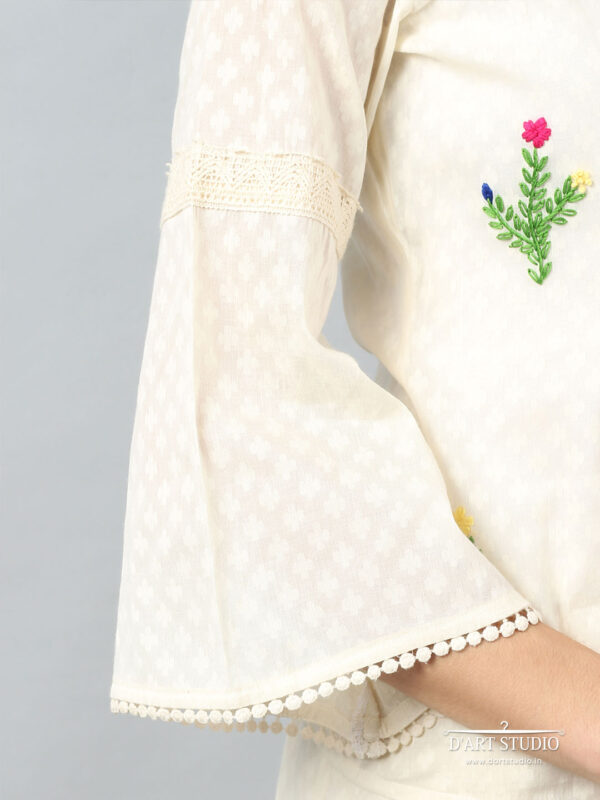 Hand Embroidered Cotton Top