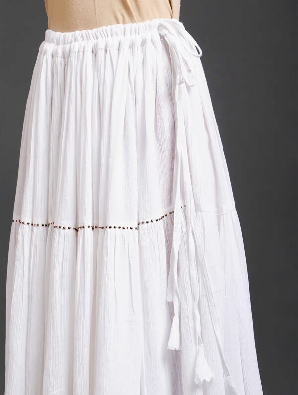 Hand Embroidered Cotton Skirt