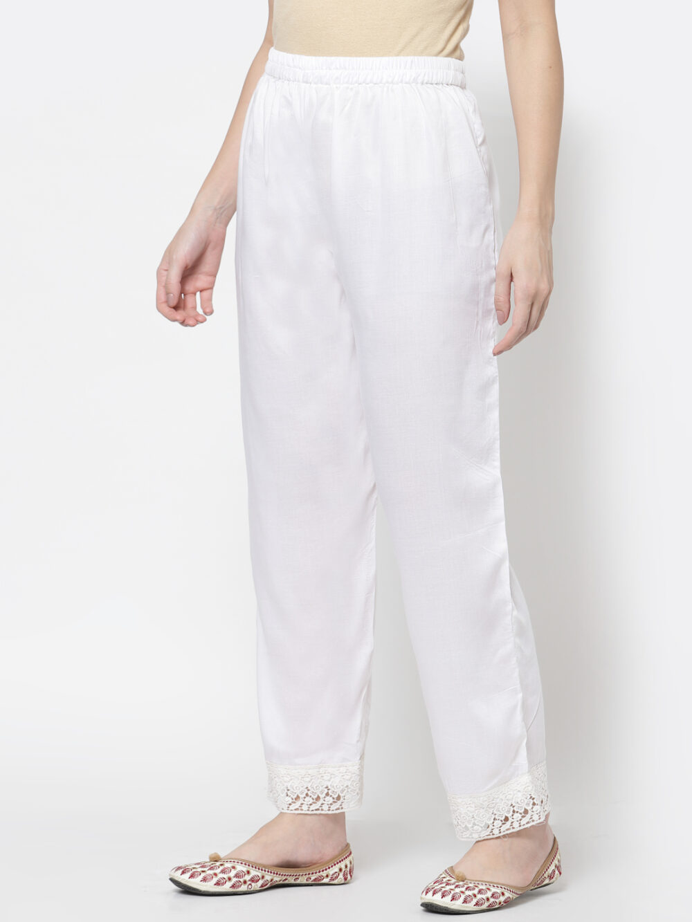 Buy Pant Pajama Stretchable L White at Amazonin
